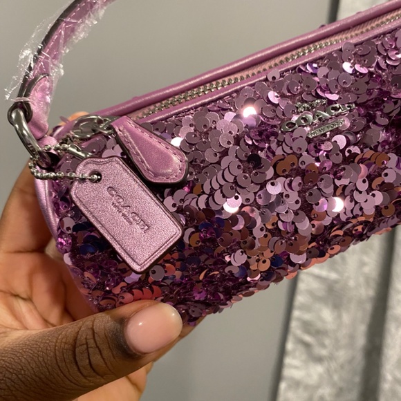 Coach | Nolita Barrel Bag | Lilac Sequins - Picture 4 of 7